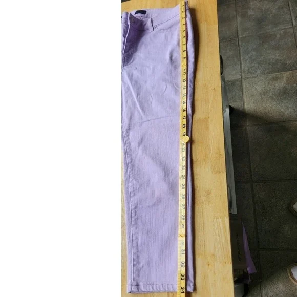 Talbots Womens Slim Ankle Jeans 10P Petite Lilac Purple Casual Denim Pants - Picture 10 of 10